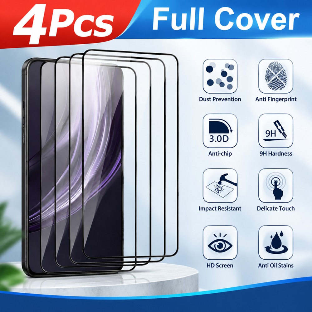 Realme C67 - 4PCS Tempered Glass For Realme C65