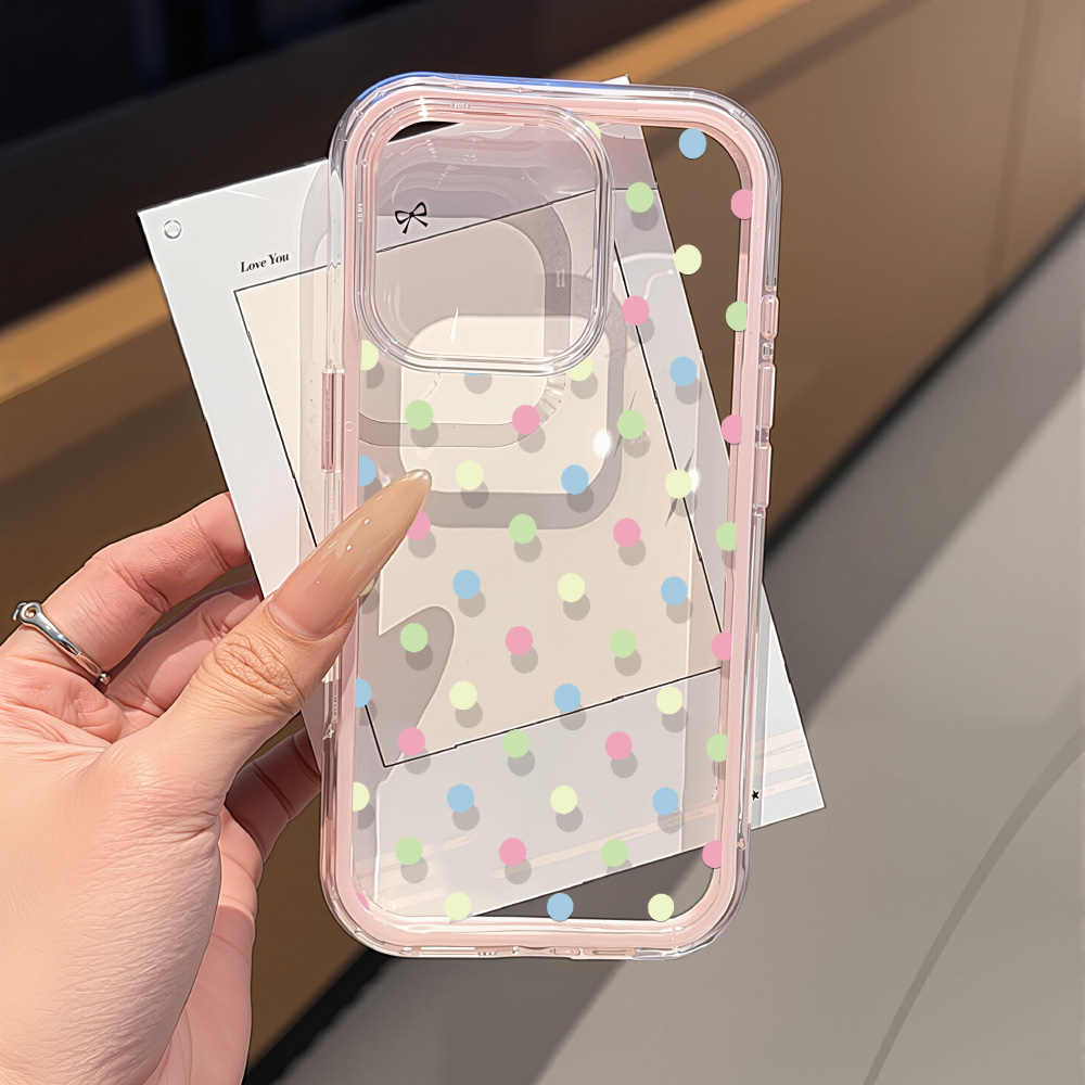 2in1 Ins Red Dot Clear Case Fo - Apple Iphone 15 Pro Max ulasan dan harga